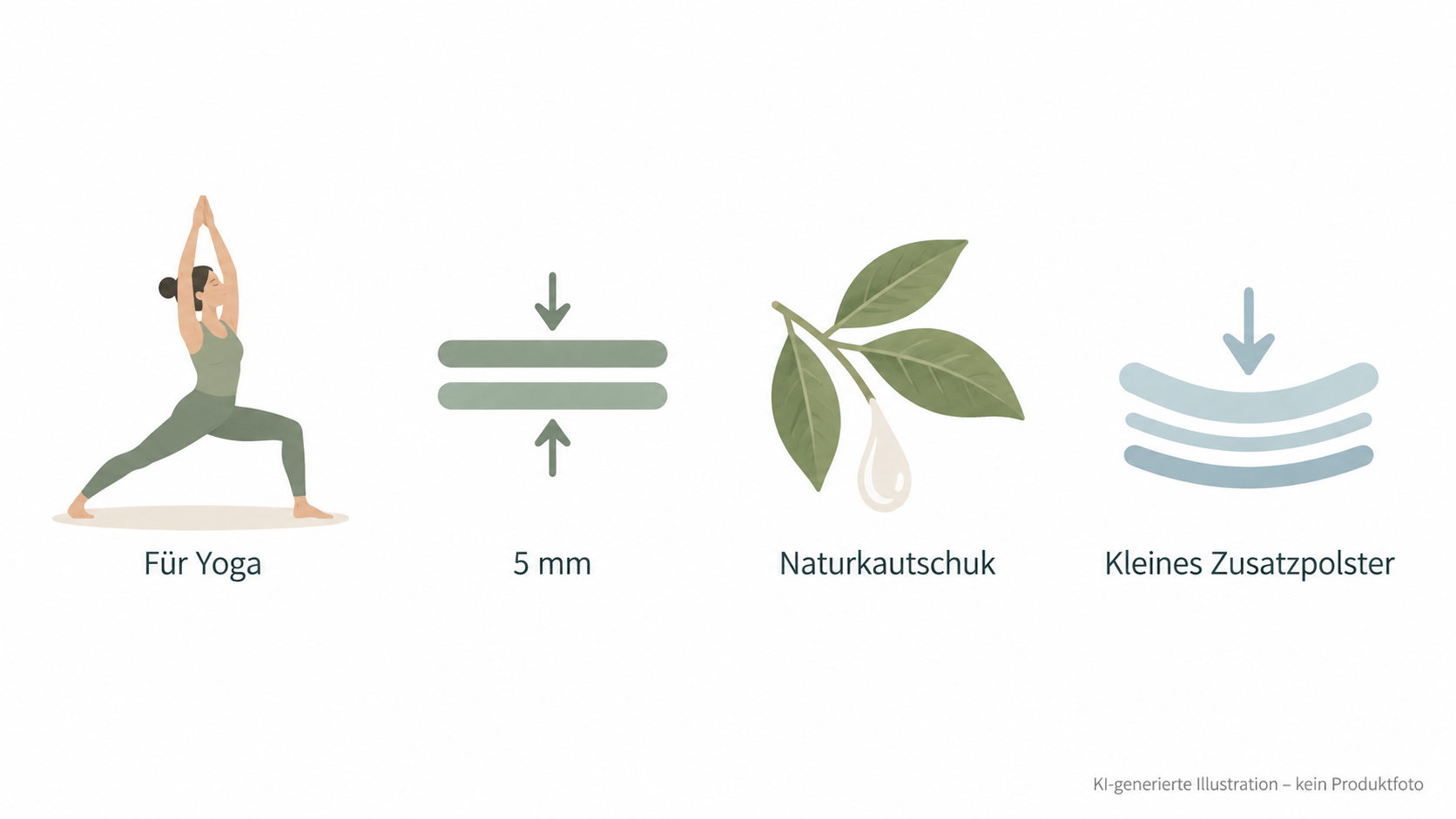 Illustrate the product overview and its stated positioning as a 5 mm yoga mat.