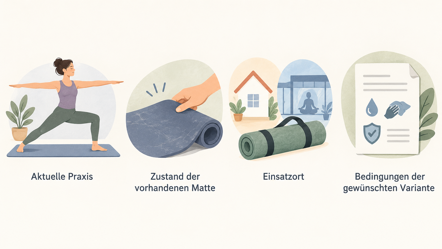 Das im Artikel genannte Nutzungsprofil anhand von Praxis zu Hause und Studioweg veranschaulichen.